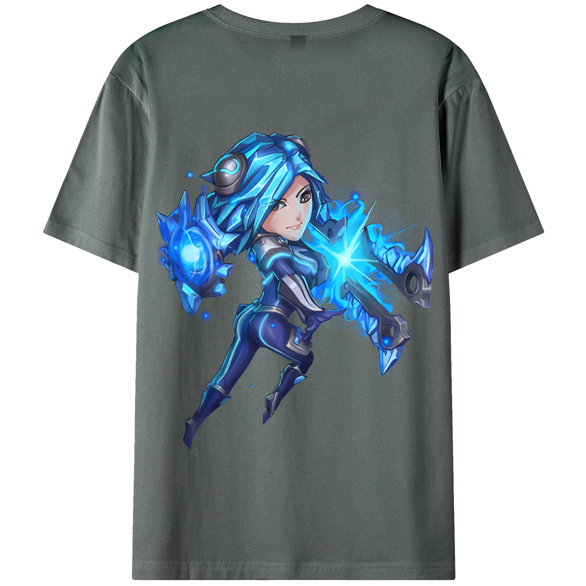 リーグ・オブ・レジェンド League of Legends LOL 綿100％半袖Tシャツ（背面プリント）